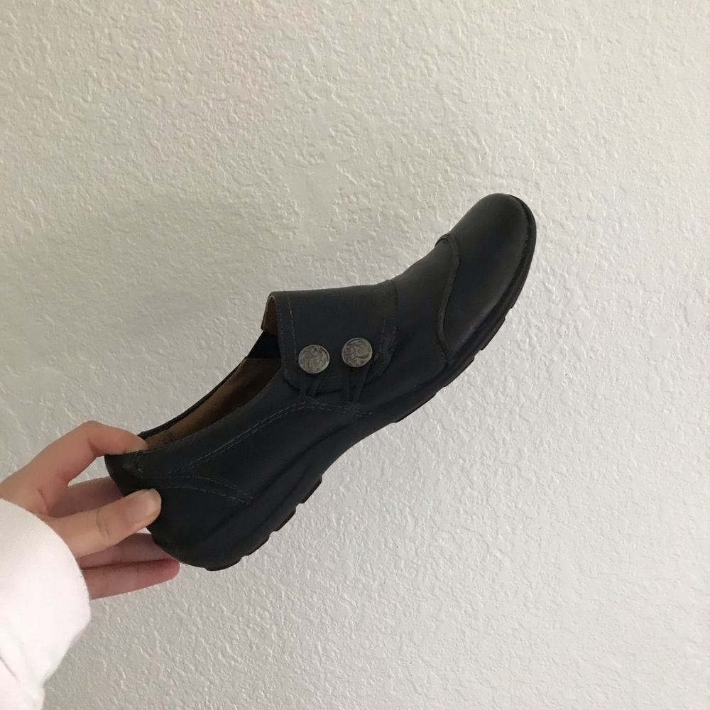Black loafers